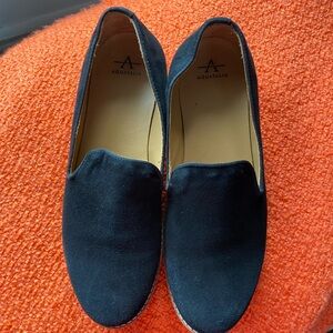 Aquatalia Black Suede Shoes size 7 1/2